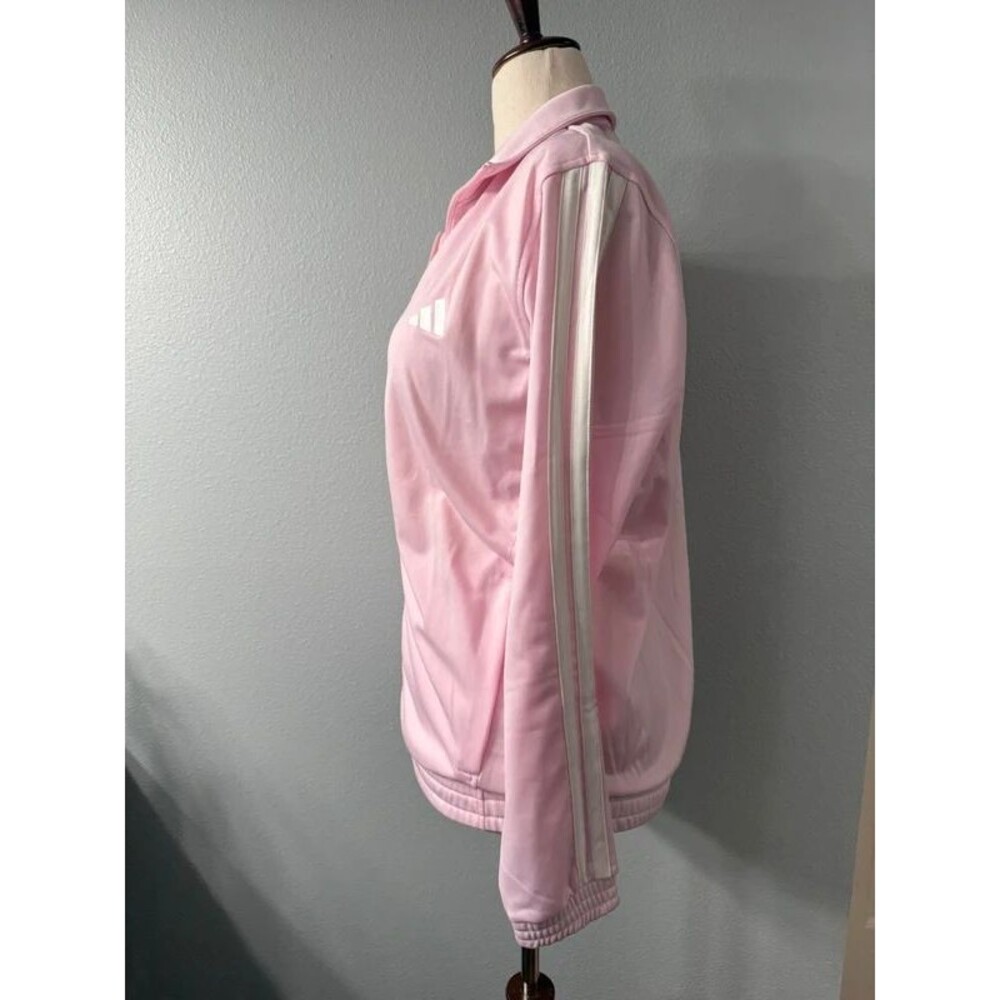 Adidas Dayready Track Jacket in Clear Pink Large NWT - Picture 2 of 7